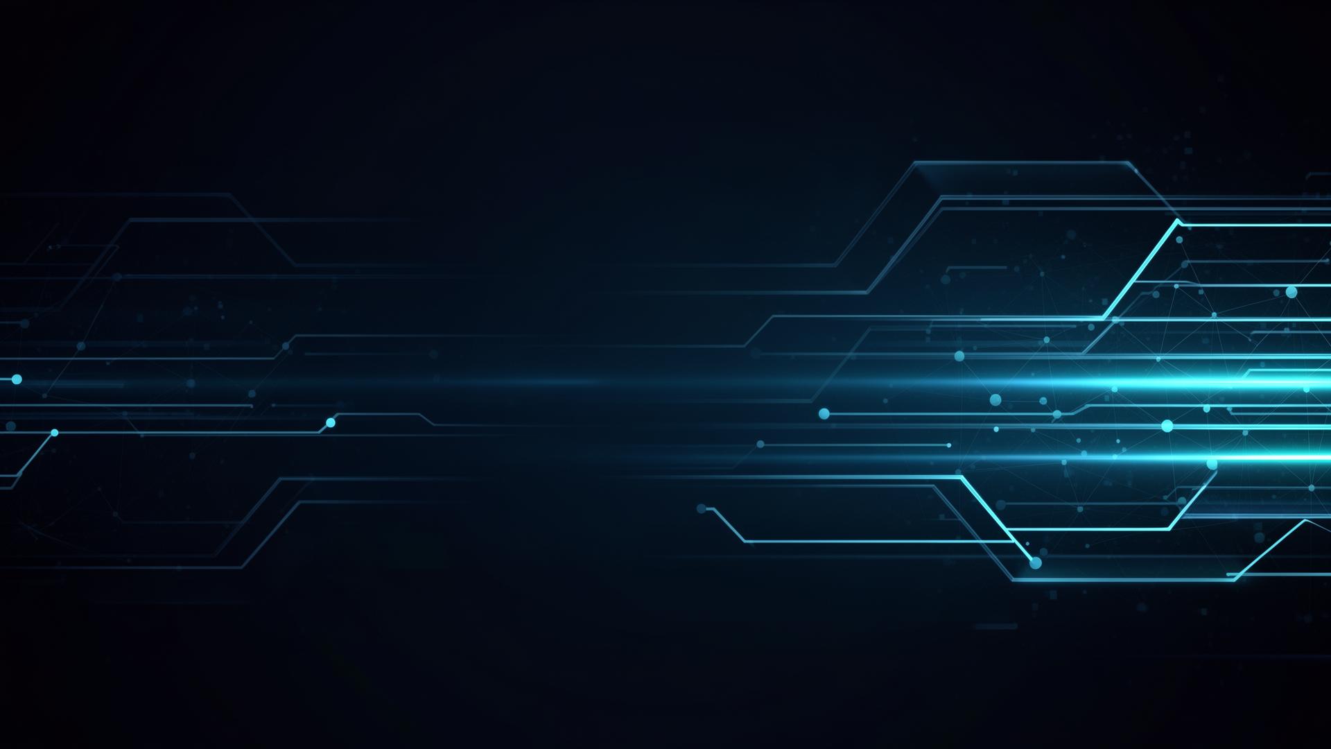Abstract connected technology network